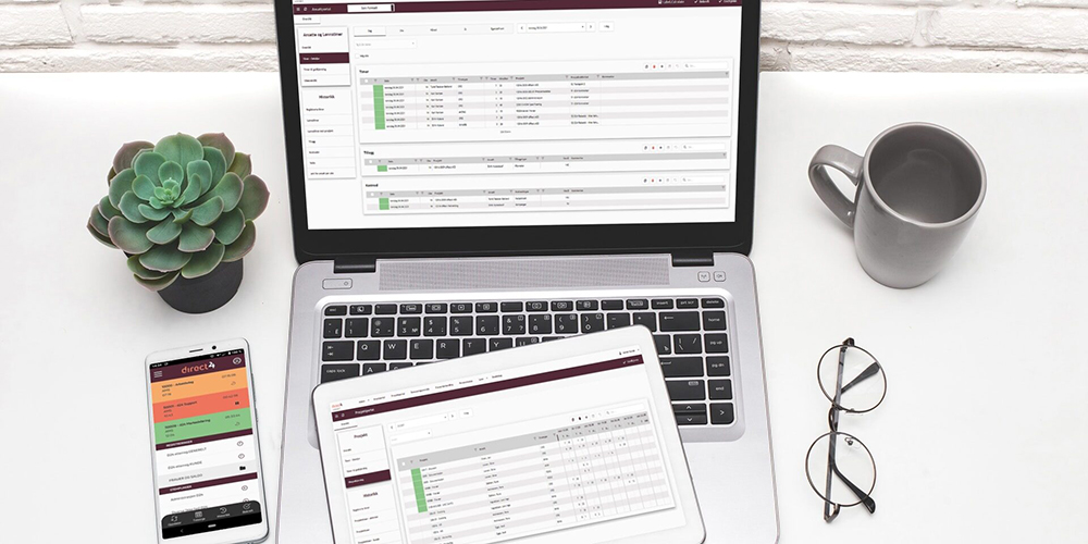 direct 24 offers a dedicated employee module for staff and managers. This provides control and an overview of all hours tracked for projects and payroll. Customise according to your needs for quick and efficient processing of hours.
