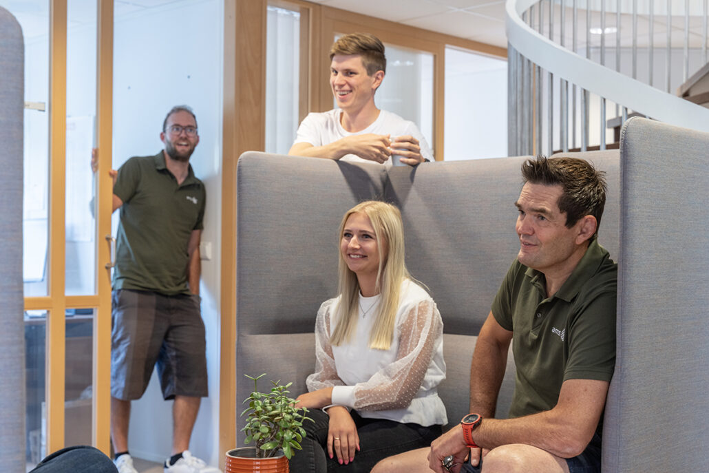 AMS is continuously growing, and our new colleagues are taking us to new heights with their high competence and fantastic determination! Jan Helge Karlsen, Henning Frestad, Thea Janvin Thorsen, Thom-Åge Klungland and Johnny Svindland.