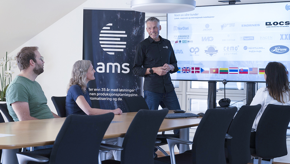 AMS er digital partner for produksjonsbedrifter som ønsker å ta i bruk MES-systemer og rådgivning for å optimalisere produksjonsprosessen.