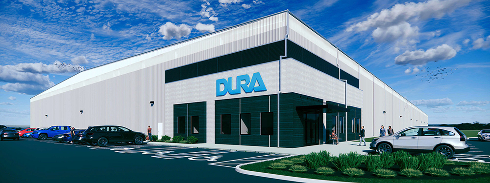 AMS with new direct FMS real-time controlled production delivery to the European giant Dura Automotive in the Czech Republic. Flexible Manufacturing System.