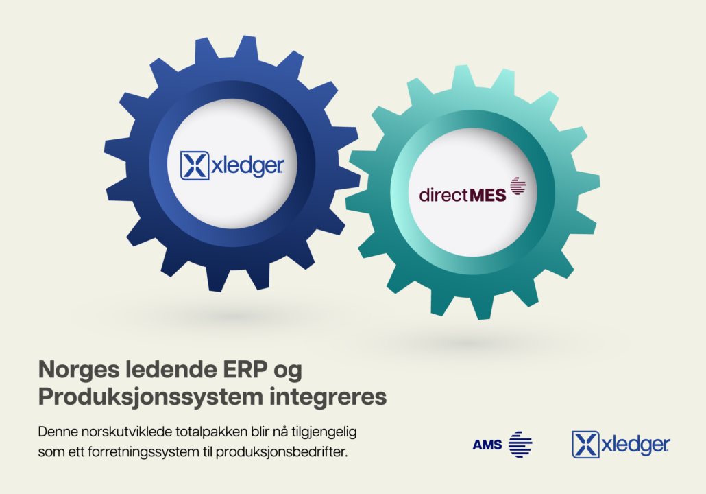 AMS og Xledger vil nå tilby Norges ledende forretningssystem for produksjonsbedrifter med et sterkt fagmiljø innen ERP og Produksjon.